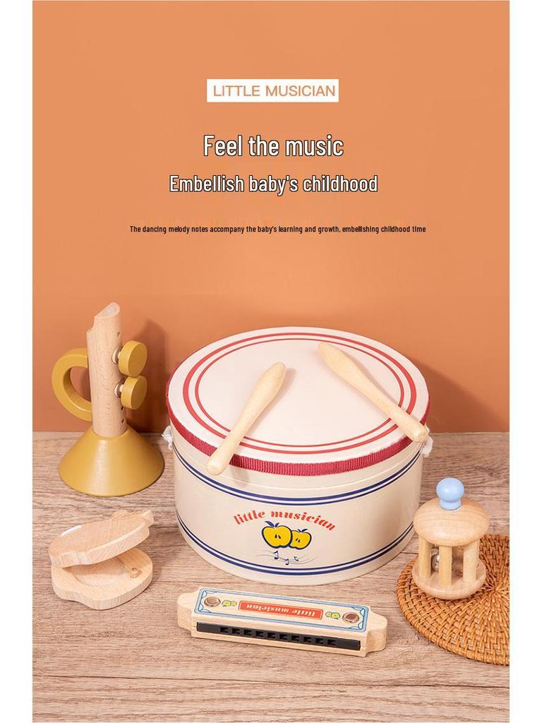 Denmark Infant & Toddler Wooden Percussion & Wind Instruments - Orff Music Teaching Aids