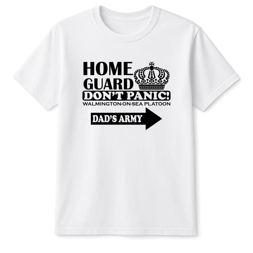Dont Panic Dads Army TShirt Home Guard Tribute Cosplay Unisexs Gift Tshirt Unisex