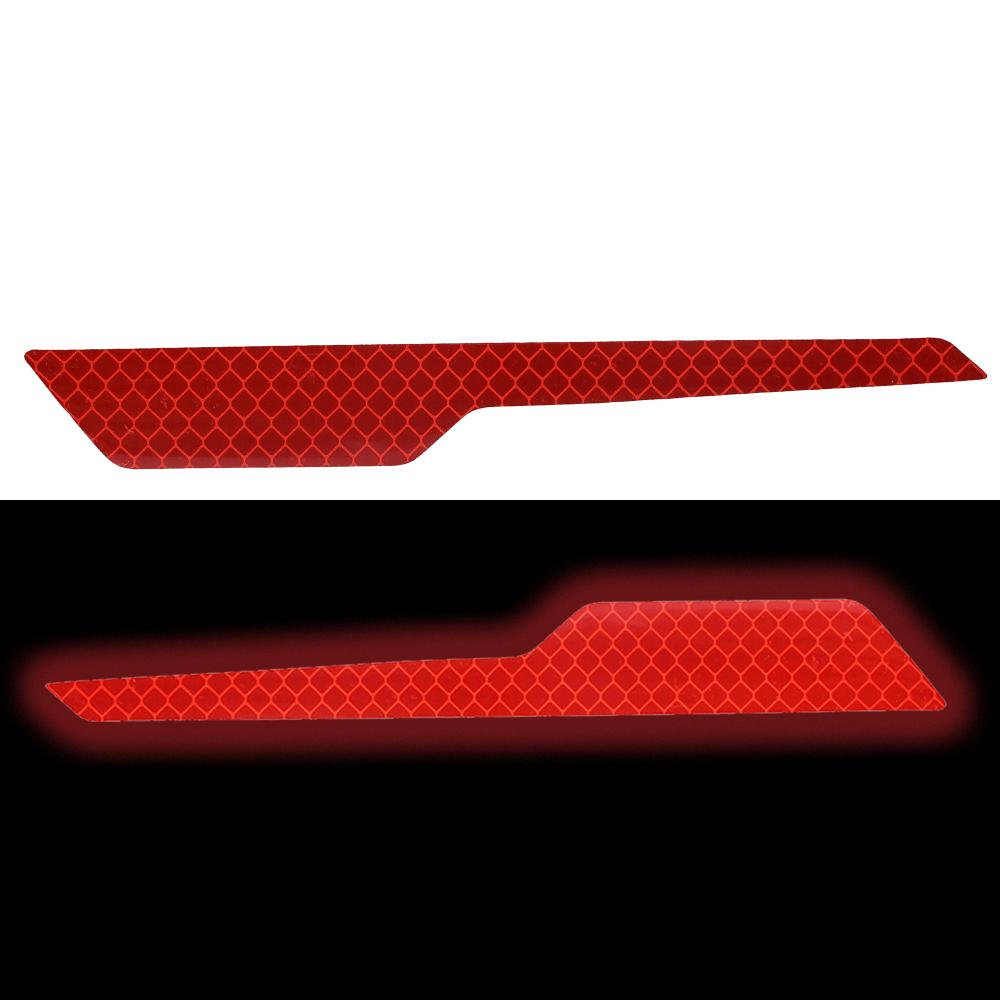 

Car Reflective Warning Stickers Auto Front Rear Bumpers Reflective Strips Motorcycle Helmet Warning Decal Door Opening Reflector 1pair
