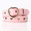 1Pc New Non-punching Love Hollow Belt Women's Versatile, Sweet Girls Sweater Skirt Decorative Belt