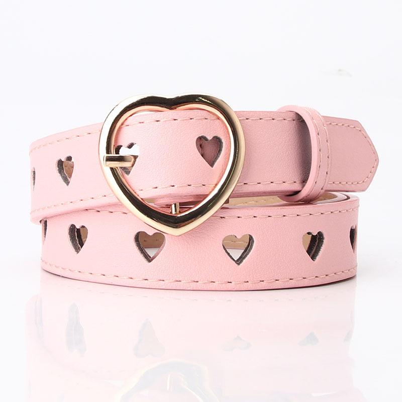 1Pc New Non-punching Love Hollow Belt Women's Versatile, Sweet Girls Sweater Skirt Decorative Belt
