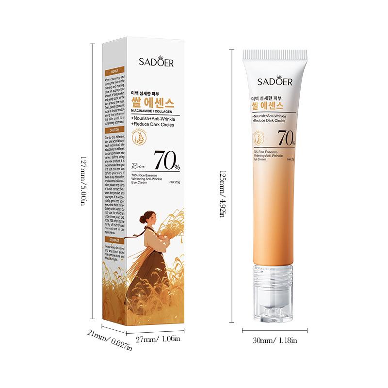 Rice Walking Pearl Eye Cream 20g Rice Essence Moisturizing Eye Eye Cream Skin Care Products