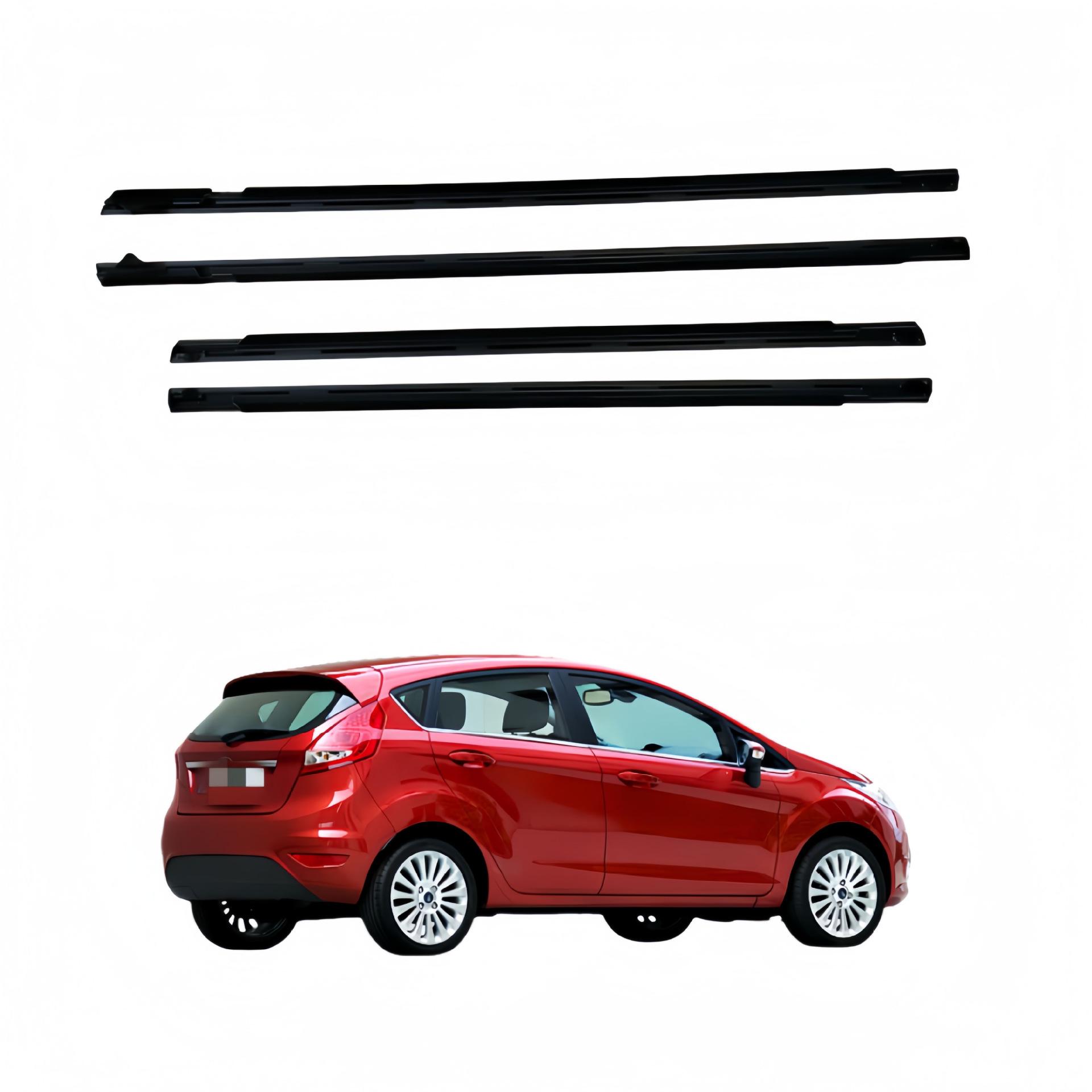 Exterior Window Glass Trim Rubber Water Deflector for Ford Fiesta 2009-2014 чёрный