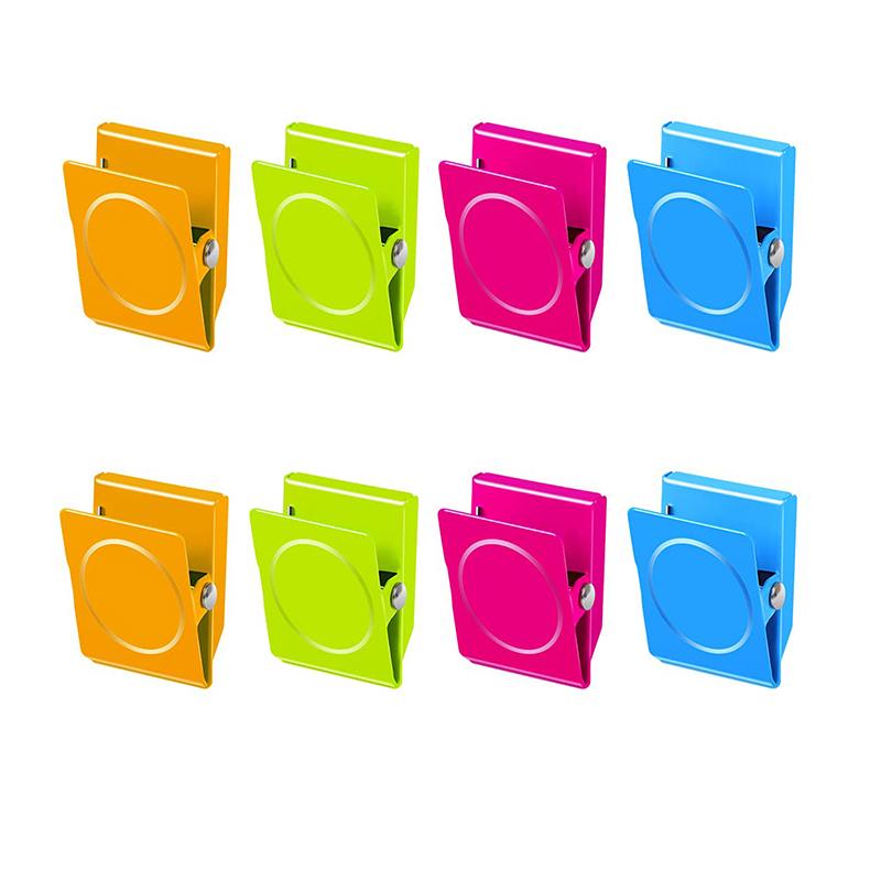 

Магнитные зажимы для холодильника Сверхпрочные магниты для холодильника Зажимы для белой доски Многоцветный металлический магнитный зажим