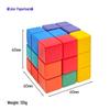 Beech Wood Soma Cube 7-Piece Puzzle Set for Children & Adults - Educational Luban Lock Kongming Cube
