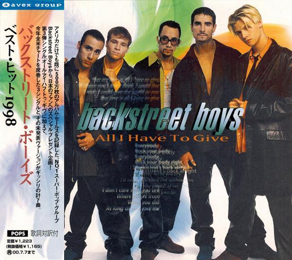 

CD BACKSTREET BOYS - All I Have To Give AVCZ95106 AVEX GROUP 1998 Японія Obi Pop Б/У