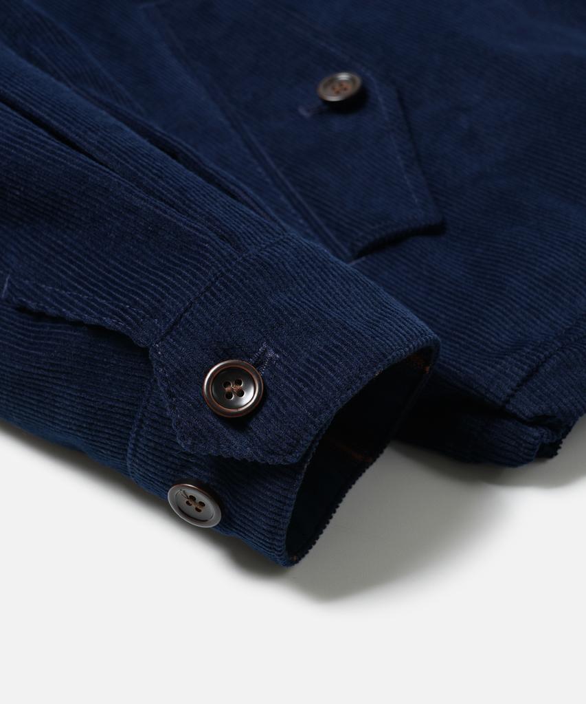 Giacca Harrington Buddy in Velluto a Coste Frizmworks _ Blu Navy