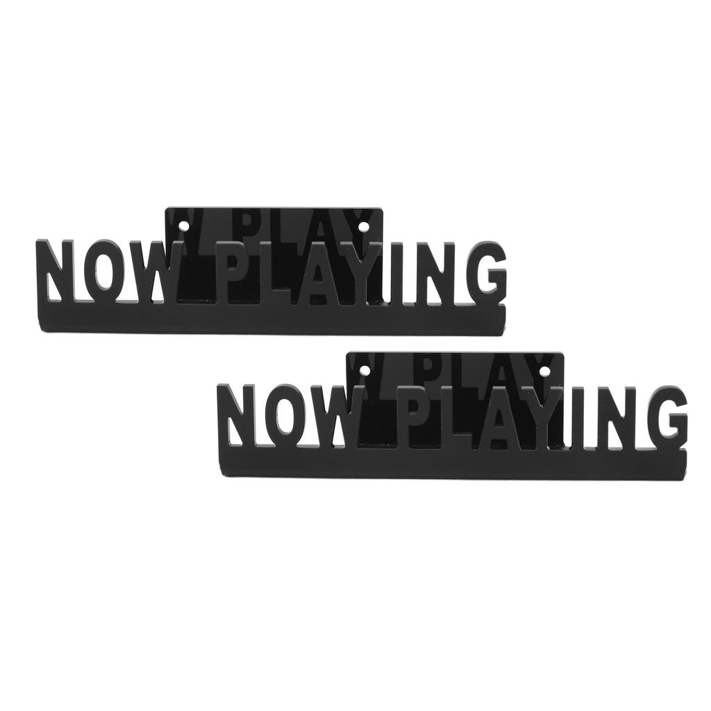 2PCS Now Playing Vinyl Record Stand Wall Mount Acrylic Album Record Holder Floating Book Shelves for Album Covers