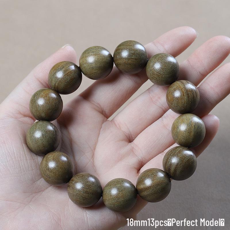 Argentina Green Sandalwood Men's and Women's Bracelet - 108 Beads, Prayer Beads of Yu Sandalwood & Rosewood.