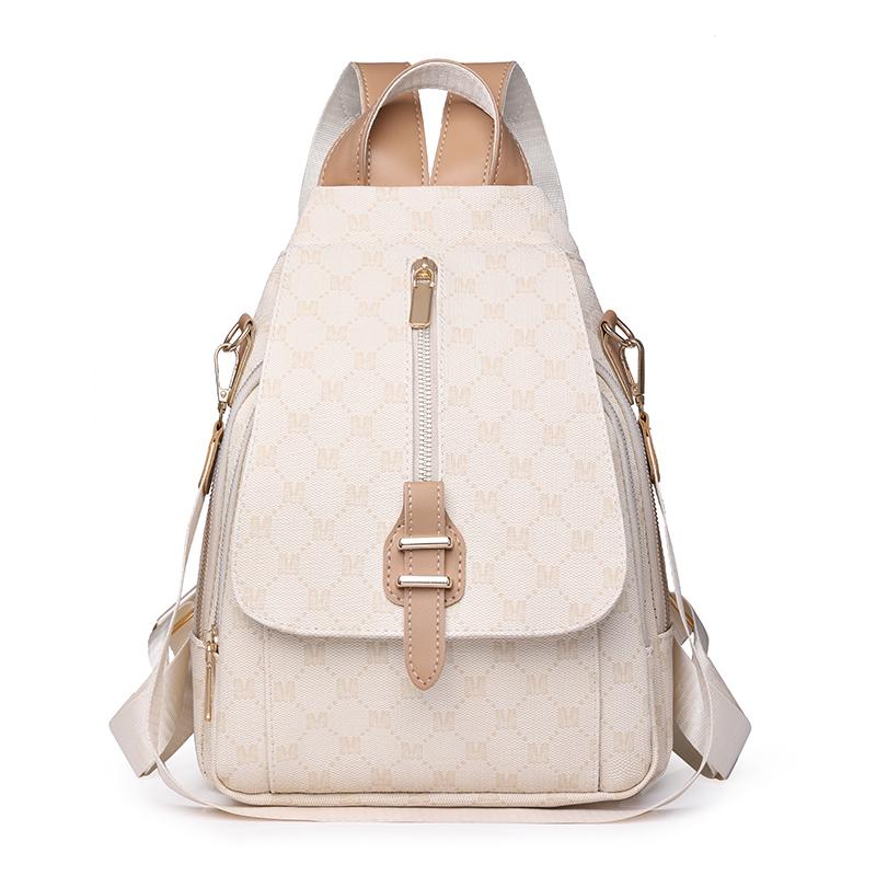 Print-Rucksack Damen-Rucksack aus weichem Leder, vielseitig verwendbar, Umhängetasche, Reiserucksack für Damen