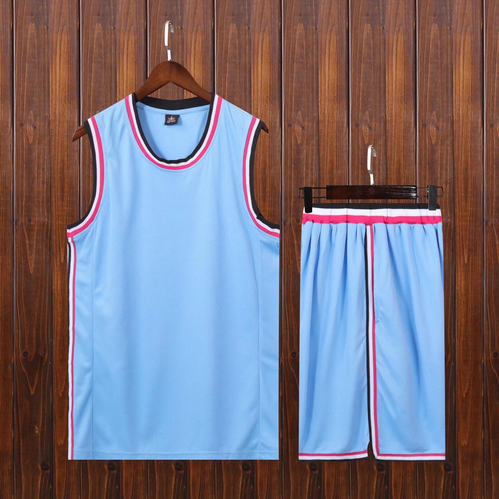 

Heat City Basketball Uniform Children S Adult Suit Team Game Training Uniform Double Side Bag Xs-5Xl XS/140