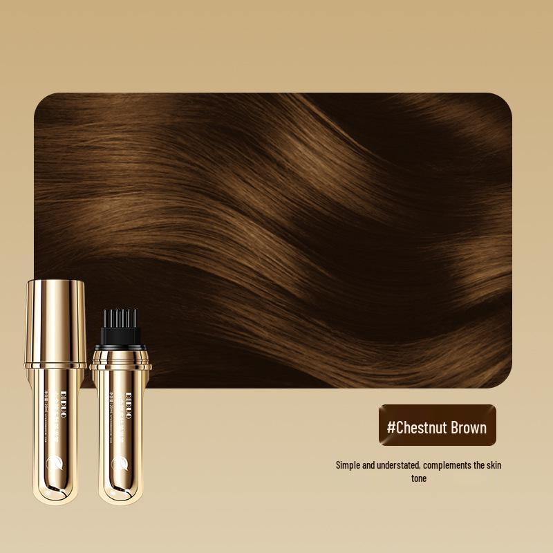 

DIDUO Peptide Hair Color Pen - Portable, Non-Damaging Touch-Up with Comb for Concealing White Hair коричневий/каштановий