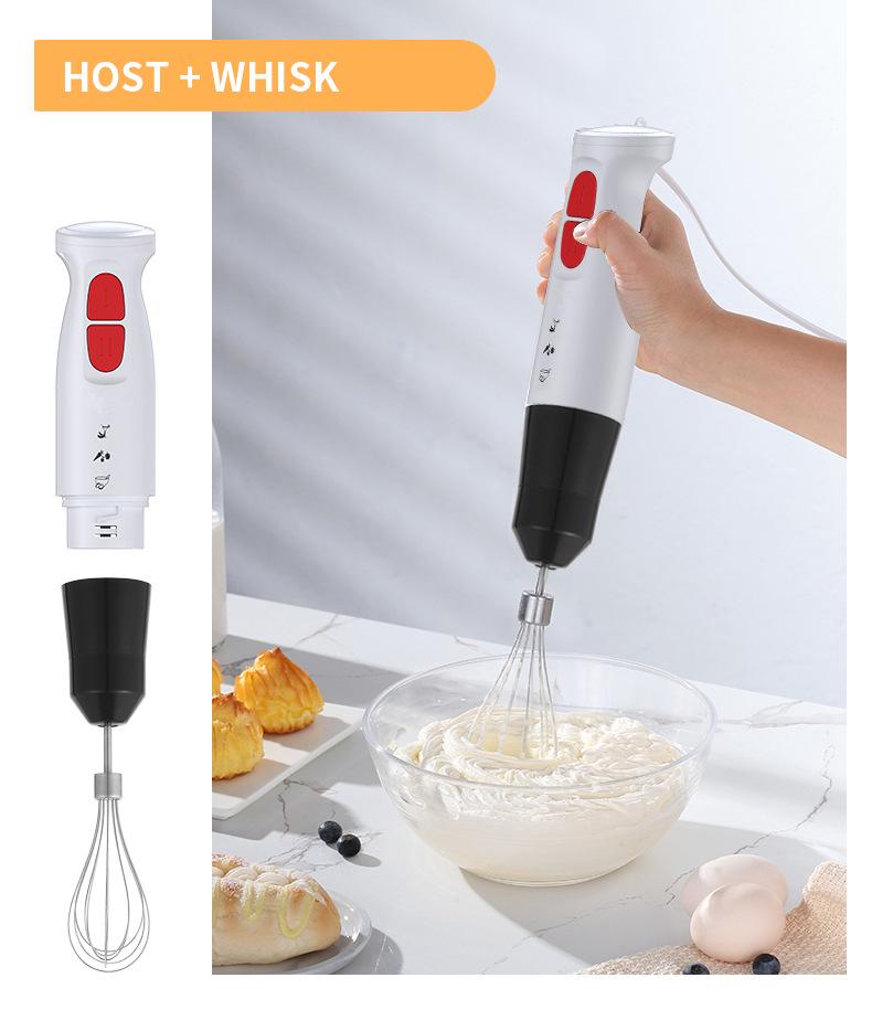 Dual-Voltage Baby Food Processor: 110V/220V Handheld Electric Mixer for Home Use
