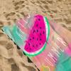 Fun Summer Watermelon Beach Towel, Hello Summer Design Quick Dry Absorbent Microfiber for Pool Camping Travel Bath Fun