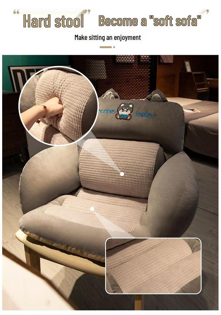 Ergonomic Lumbar Support Seat Cushion for Office & Dorm Chairs