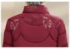 Winter Warm Cotton Coat for Middle-Aged and Elderly Women - Mid-Length Grandma Style Jacket