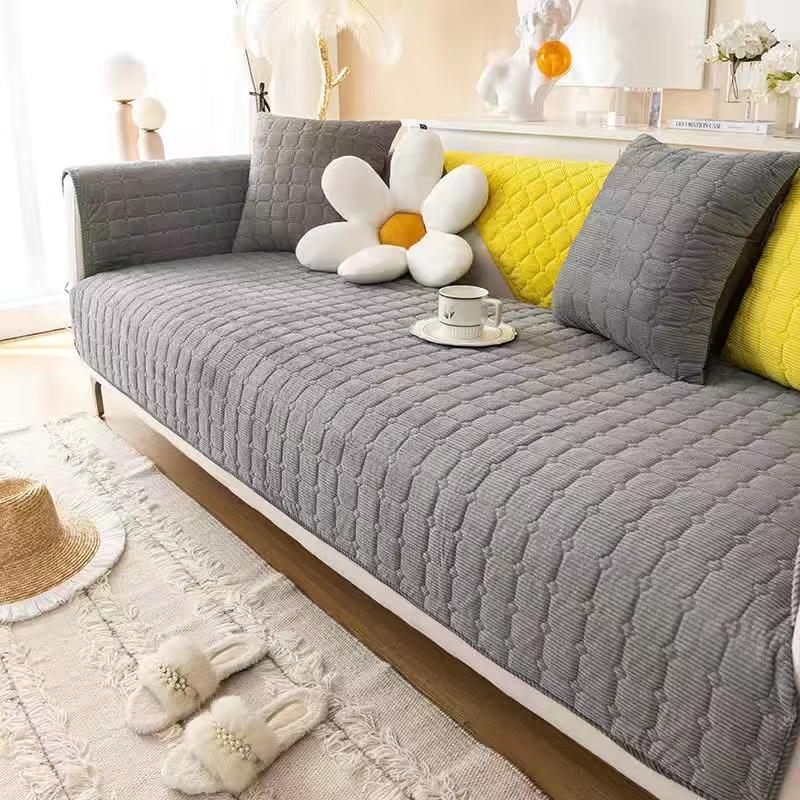 Thicken Plush Sofa Cover European Universal Sofa Towel Cover Slip Resistant Couch Cover Sofa Towel for Living Room Decor