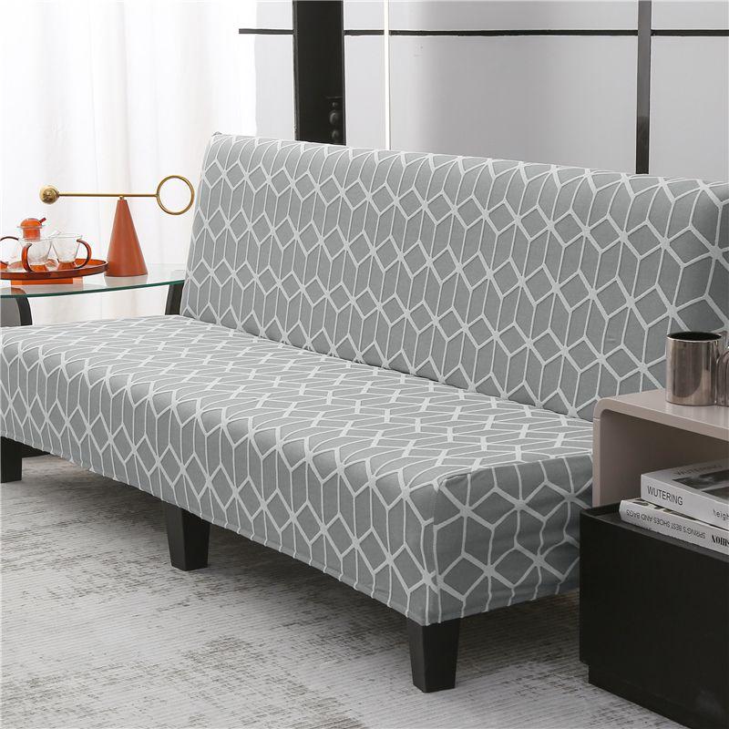 

Folding Sofa Bed Cover Cover All-Inclusive Universal Elastic Armrest-Free Double 1.5 M 1.8M Simple Cloth Time Small size [suitable for 120-150cm long]]