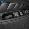 Real Soft Carbon Fiber LHD RHD Car Window Control Button Panel Sticker For Alfa Romeo 159 2005-2018