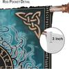 Viking Curtains Viking Totem Curtains Ancient Scandinavian Bedroom Living Room Decoration 2 Panel Groups W42 * L45 Inch