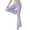 Women's Cross Waist Yoga Flare Pants - High Waist, Hip-Lifting, Abdomen Control, Elastic Wide-Leg Athletic Wear