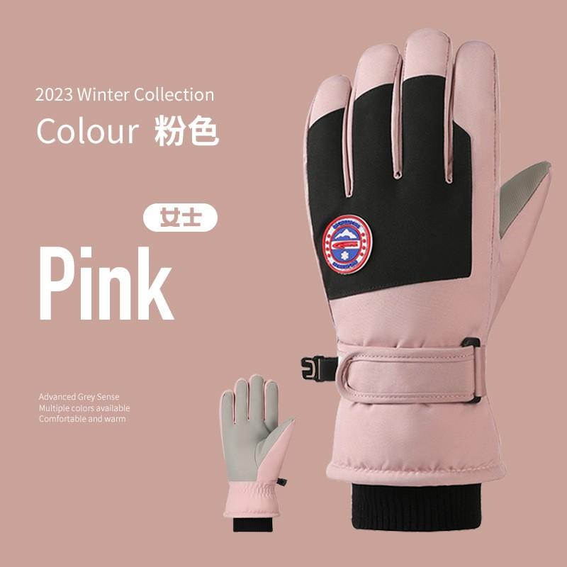 Womens Mens Winter Ski Gloves Thermal Fleece Lined Touchscreen Waterproof Windproof Warm Cycling Outdoor Sports
