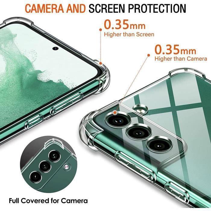 Coque de protection - BOOLING - pour Samsung Galaxy S22 - Silicone - Slim - Antichoc - Transparent