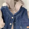 Children Winter Autumn Kid Vest Denim Waist Coat Baby Sleeveless Jackets Outwear Toddler Girls Boys