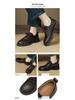 Top Grain Cowhide Women's Round Toe Lace-up Loafers - Autumn 2025 Luxury Hand-Grained Leather Shoes