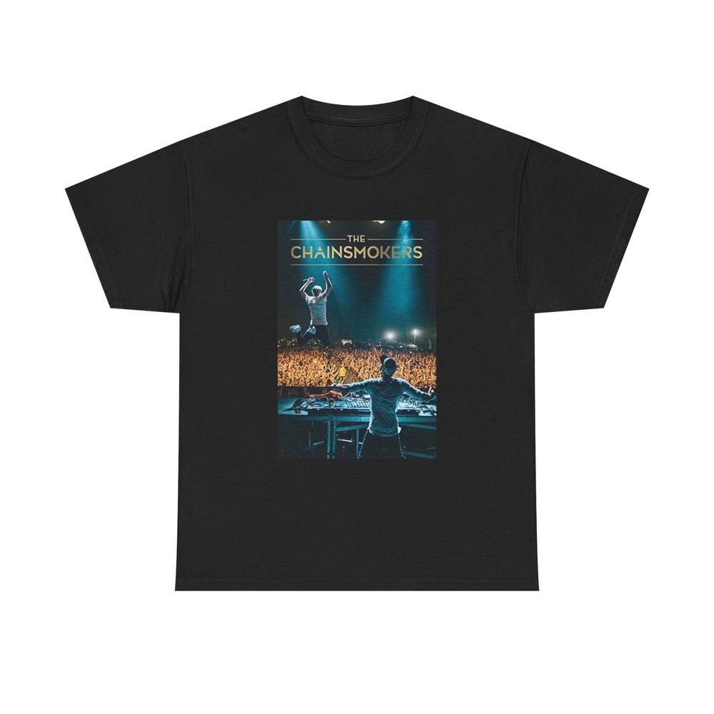 The Chainsmokers Tshirt Retro Concert Tour Merch EDM DJ Unisex Heavy Cotton Tee Unisex T-Shirt XXXL