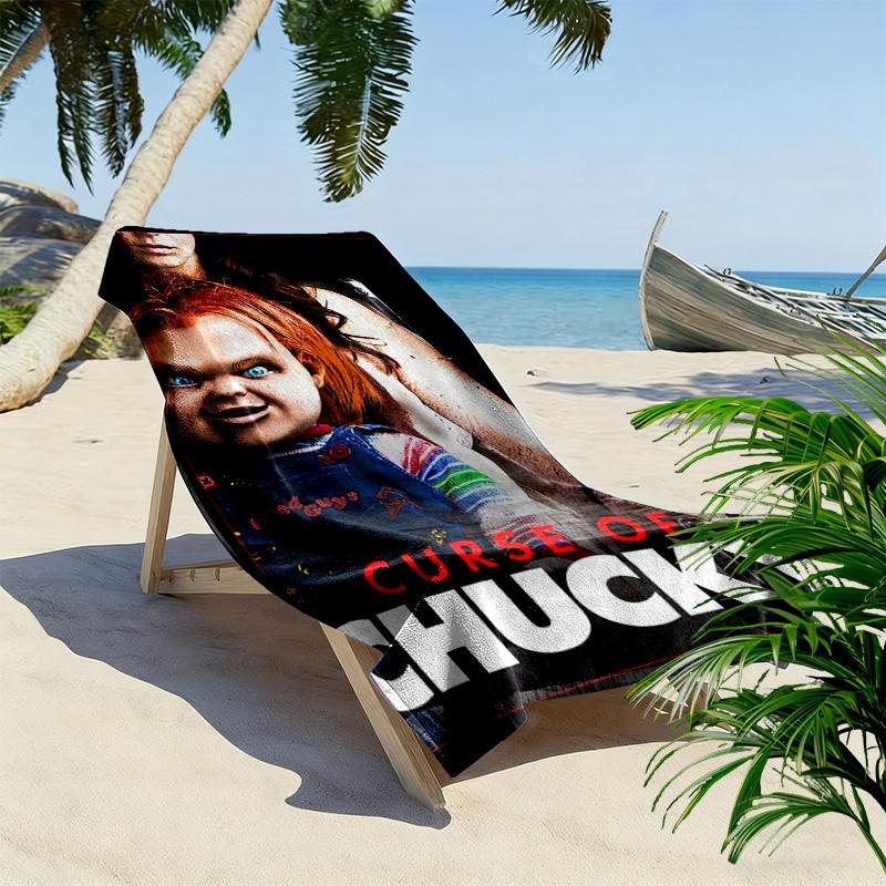 Chucky's Deadly Return beach towel Outdoor camping soft Outdoor pool towel seaside quick-drying swim towel beach Travel and vacation towels Comfort
