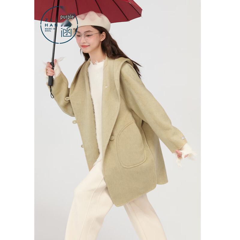 Zihan Women's Sheep Wool Double-Sided Winter Coat