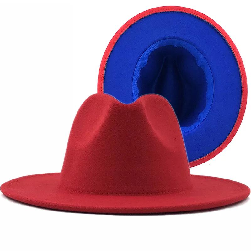 2025 Wool Felt Fedora Hat Wide Brim Jazz Party Hat for Women Men Autumn Winter Fashion
