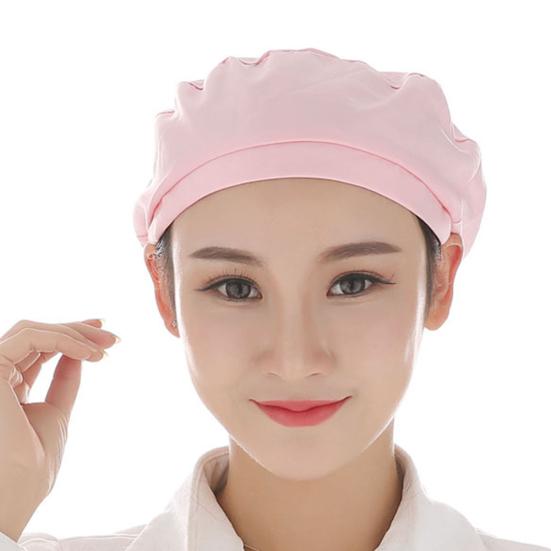 Worker Hat Solid Color Multipurpose Breathable Dust Cap Kitchen Restaurant Bakery Chef Hat for Women Men