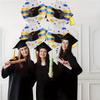 4Pcs 18 inch Bachelor's Hat Printed Round Aluminum Film Balloon Graduation Theme Party Decorn Globos Graduation Ceremony Decor