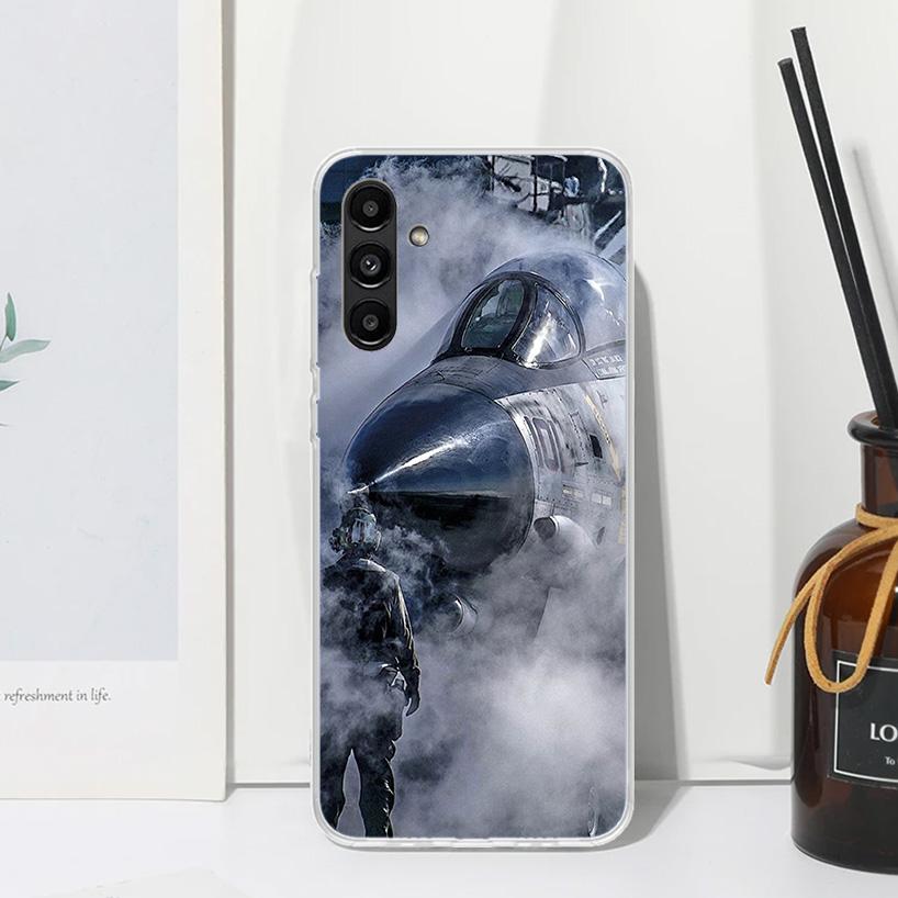 Military Aircraft Warship Fighter Phone Case For Samsung Galaxy A15 A25 A35 A55 A14 A24 A34 A54 A13 A23 A33 A53 A12 A22 A32 A52