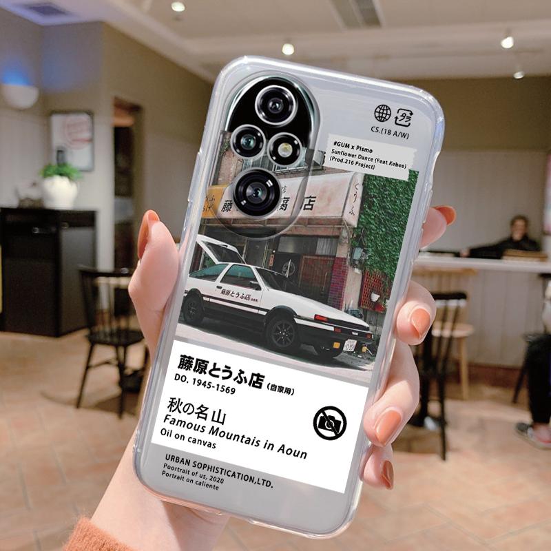 Für Honor 200 Pro Handyhülle Mode Blume Transparente Rückseite Für Honor 200Pro Weiches TPU Silikon Anti-Drop Bumper Fundas