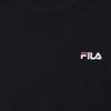 Fila T Shirts Unisex Black Blk Crew Neck Moderate FS2RSH2101X-BLK