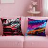 Fortgeschrittene Sport GTR Rennwagen Kissenbezug Musterdruck Kissenbezug Wohnzimmer Sofa Kissenbezug Schlafzimmer Raumdekor