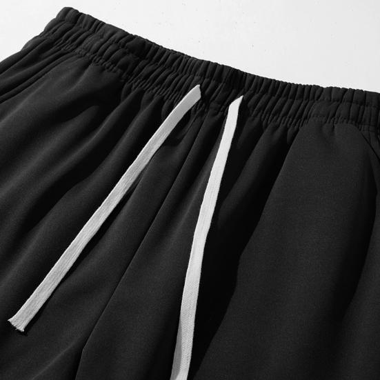 Men Thick Sweatpants Autumn And Winter Drawstring Waist Loose Casual Pants Fleece Lined Warm Trousers for Daily Wear Gym