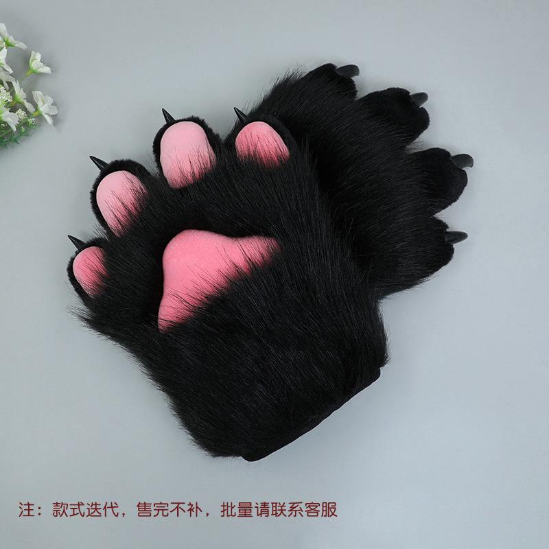 A piece of hair handmade role-playing clothing accessories fursuit animal clothing accessories plush nails animal claws gloves