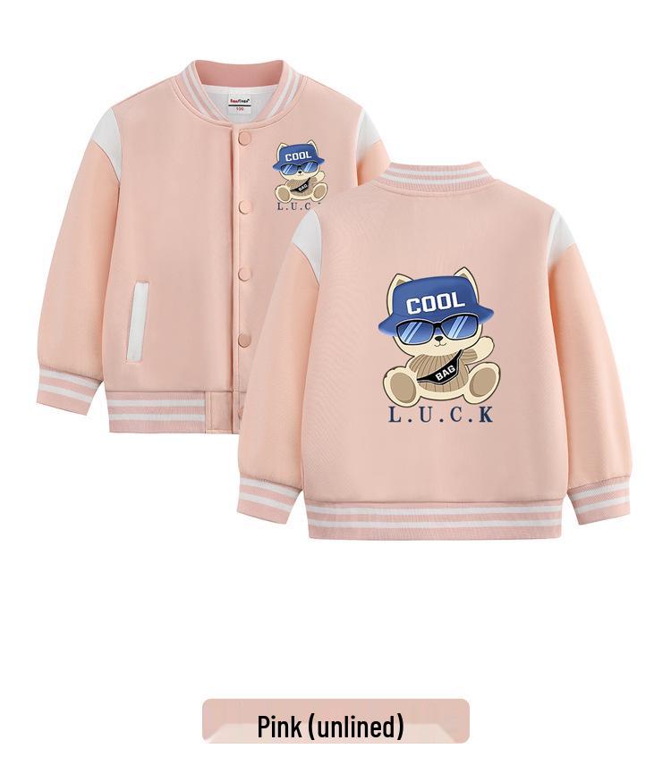 Jungen Koreanischer Stil Winter Baseballjacke mit Samt