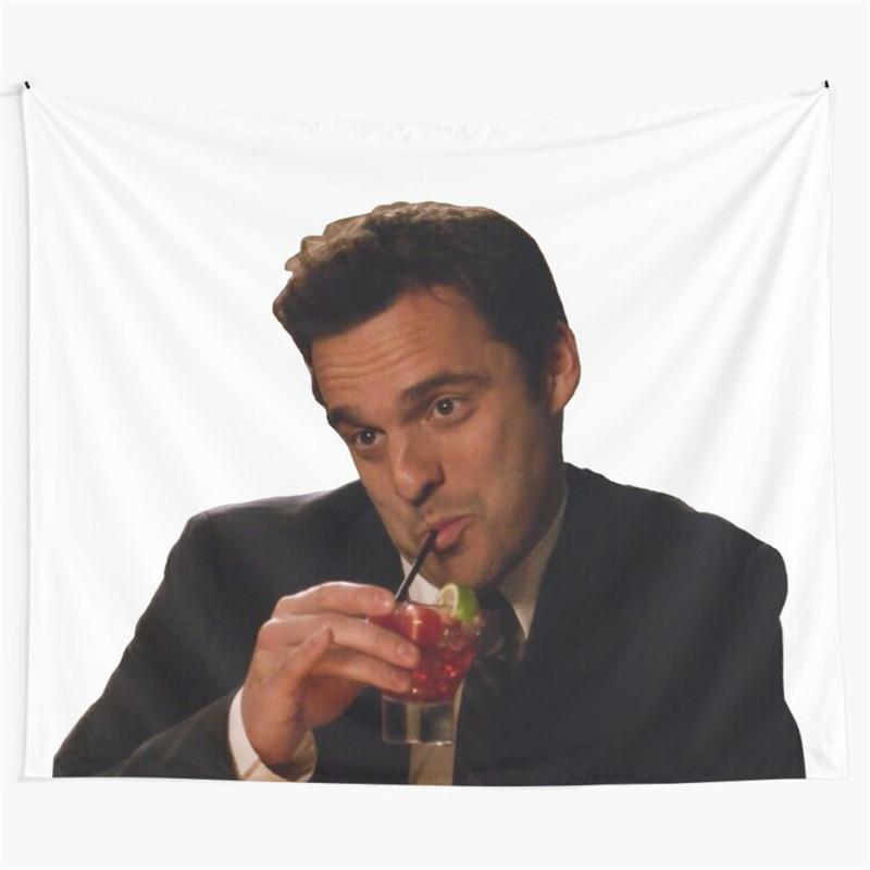 

Aertemisi Nick Miller New Girl Tapestry Wall Hanging Art for Bedroom Living Room Decor Party Backdrop 74x94cm(29x37in)