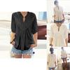 Ladies Hollow Blouse T Shirts Tops Lace Tunic Top Shirt Freesize Chiffon
