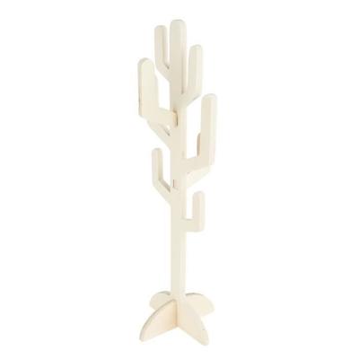 Wooden Cactus - Wooden Cactus - 38 Cm - White - Decorative Objects - Contemporary Design