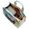 Coach Cargo 26 Rainbow Tie-Dye Print Canvas Recycled Leather Shoulder Crossbody Tote Bag Medium Women bags Silver Multicolor CU129-LHL38