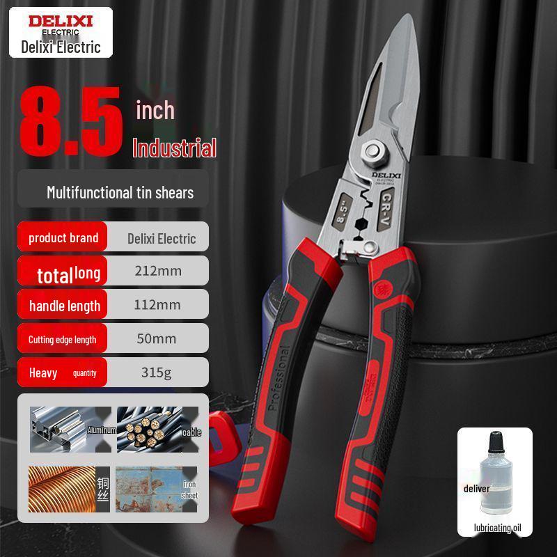 

Промышленные ножницы по металлу: Мощный резак из нержавеющей стали, инструмент для зачистки проводов и кримпер для проволоки из легкой стали и железа.