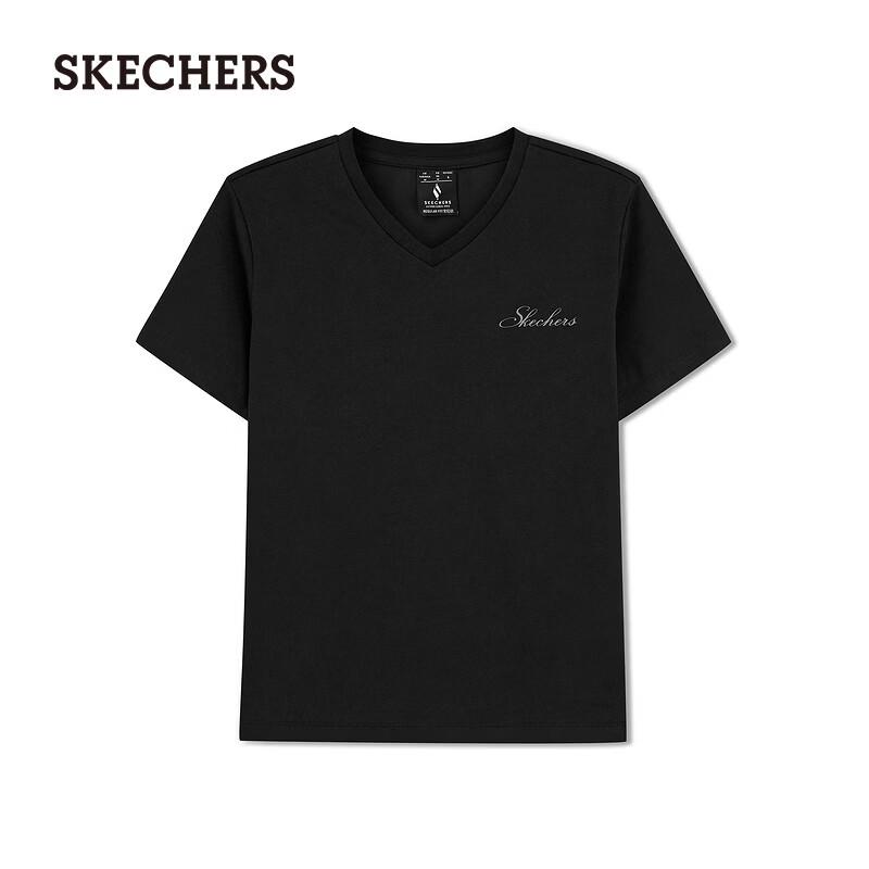 Skechers Women's Knitted Short-Sleeve T-Shirt