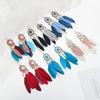 Boho Ethnic Feather Dangle Earrings For Women Classic Long Tassel Drop Ear Jewelry Ladies Beach Vacation Accessories