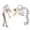 Elegant Charm Vintage Heart Key Holder Craf of Long Time Use Alloy Portable for Retro Styles Fan and Art Collectors